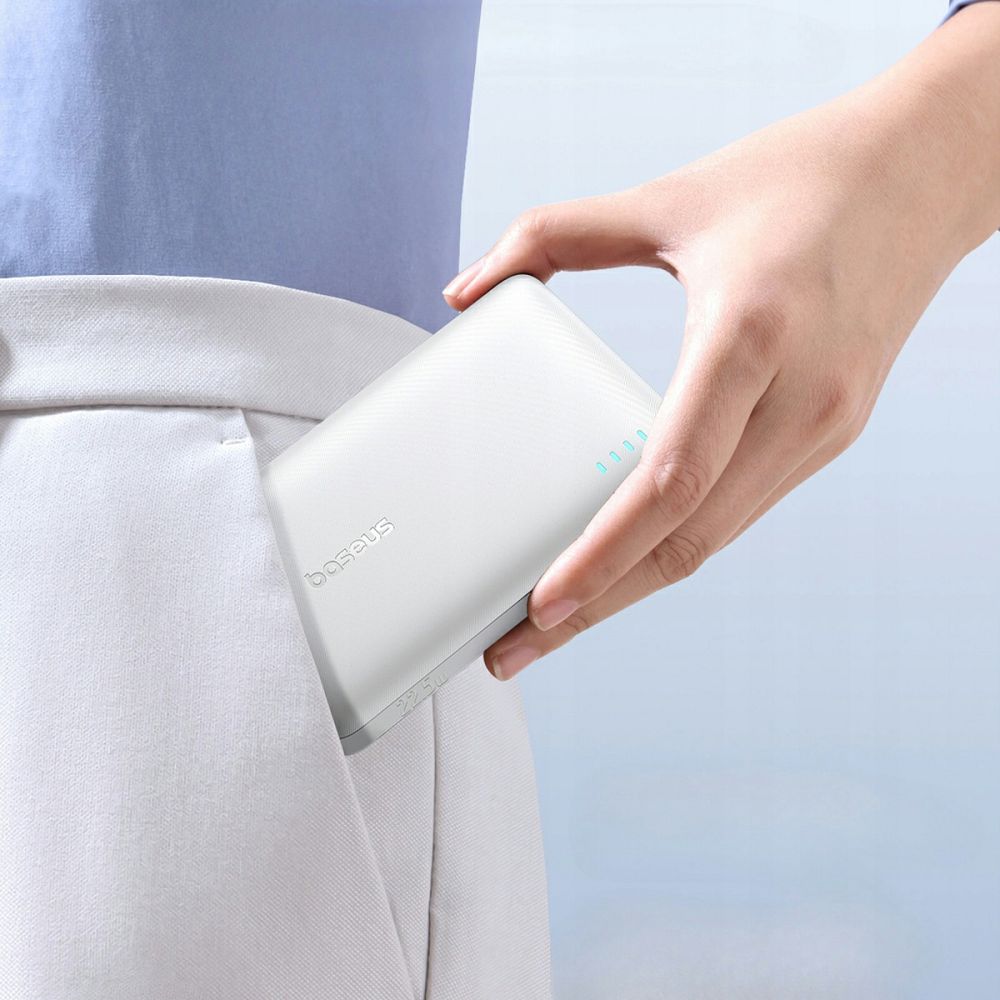 BASEUS EnerFill FP21 prenosna baterija 10.000 mAh 22W - bela - slika 4