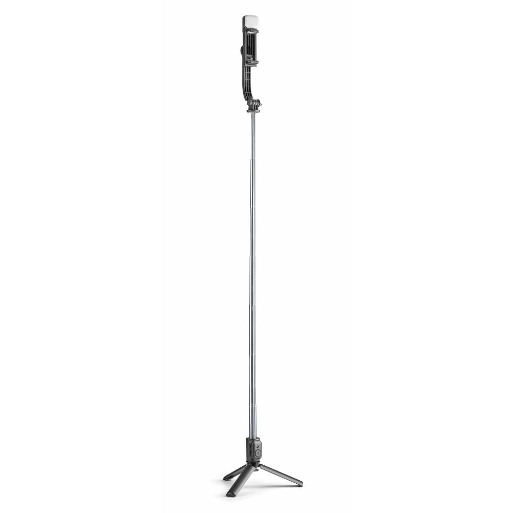 Cellularline Selfie Tripod Sparkle – Bluetooth palica in stativ z vgrajeno LED osvetlitvijo - slika 5