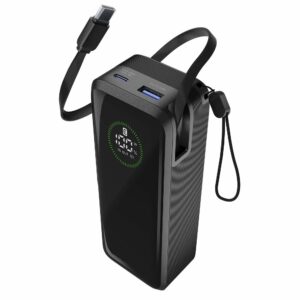Prenosna baterija Cellularline Roller 20000mAh 65W - ฤrna