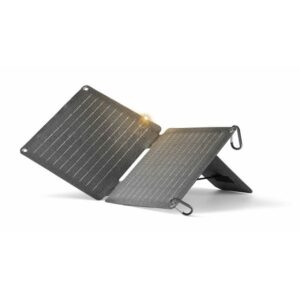 Prenosni solarni polnilec Cellularline SOLAR USB+USB-C 10W siv