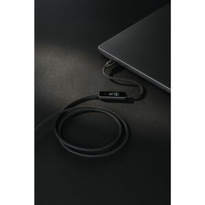 USB kabel Cellularline s TFT zaslonom POWERVIEW IQ, USB C - USB C, 240W