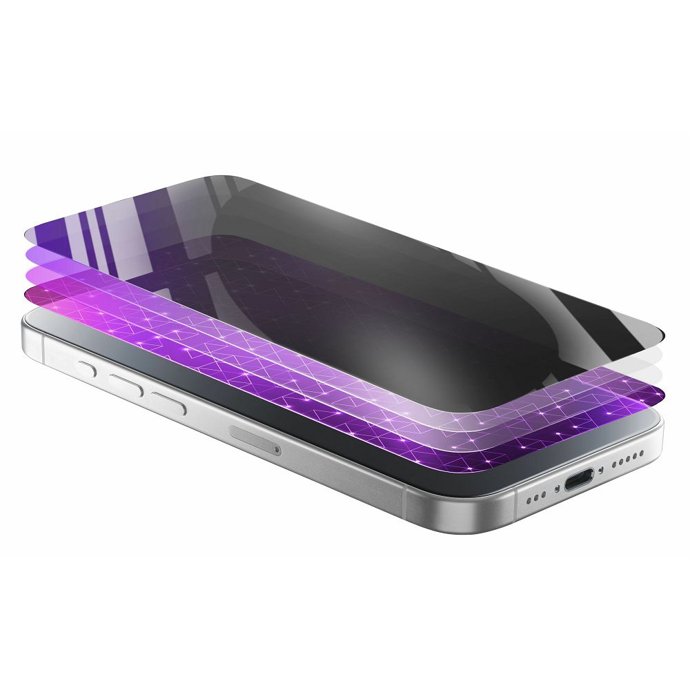 Zaščitno steklo Cellularline Xtreme Glass Privacy - Apple iPhone 17 PRO - slika 3