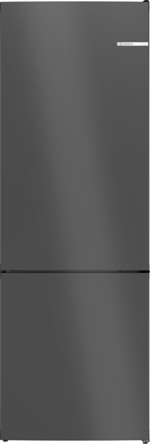 Serie 4, Prostostoječi hladilnik z zamrzovalnikom spodaj, 203 x 70 cm, Barva litega železa, Total No Frost, KGN49OCAF