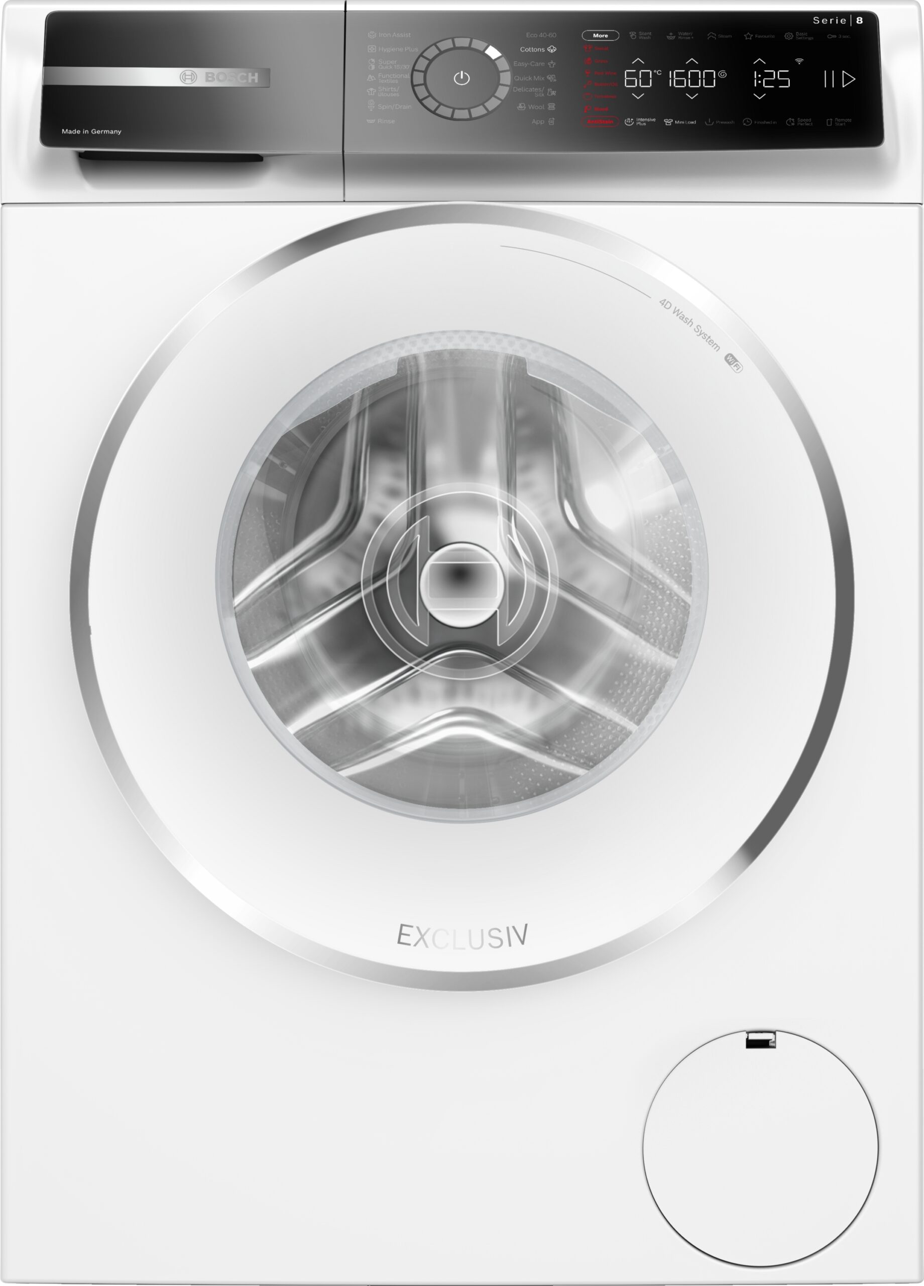 Serie 8, Pralni stroj s polnjenjem spredaj, 10 kg, najv. 1600 vrt/min, WGB25692BY