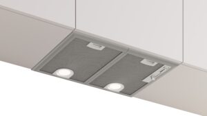 Serie 4, Popolnoma vgradna napa, 53 cm, Kovinsko srebrna, DHL555BM
