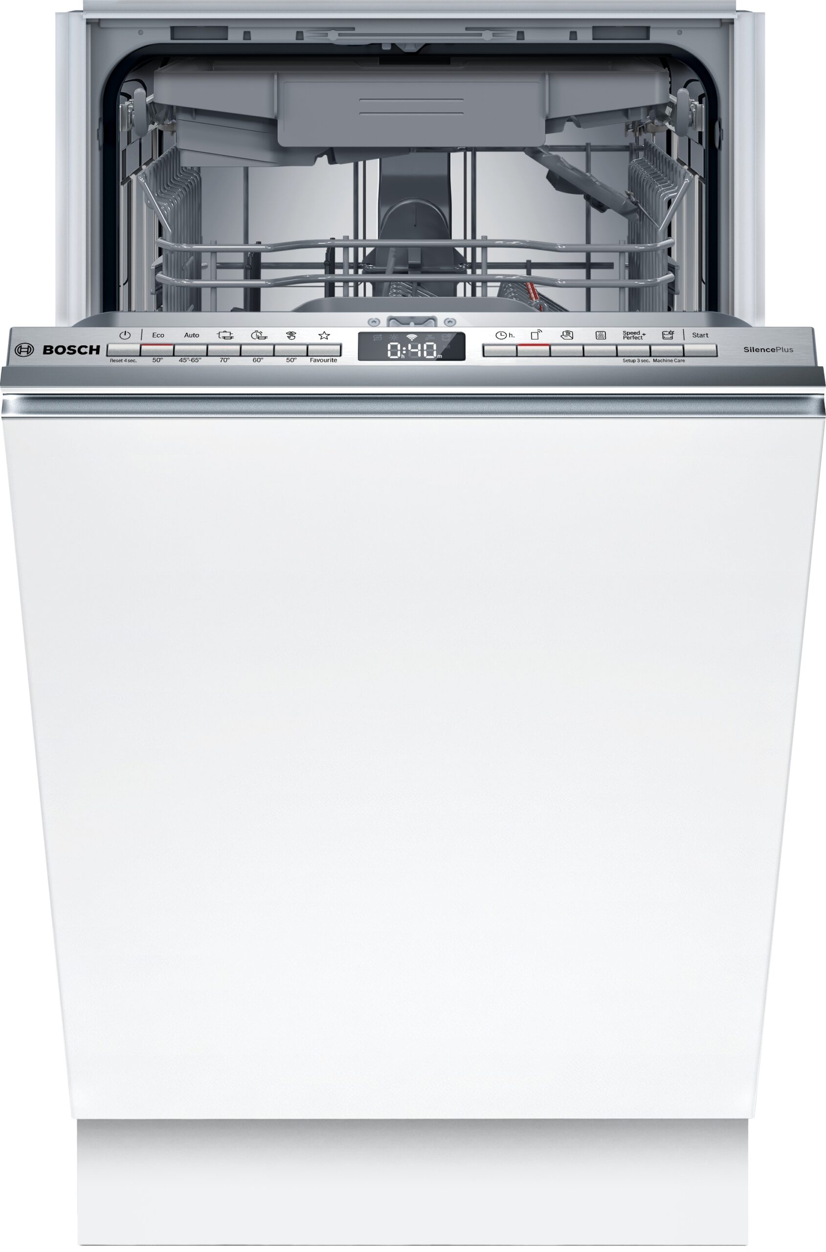Serie 4, Popolnoma vgradni pomivalni stroj, 45 cm, Vario hinge drsni tečaj, SPT4EMX17E