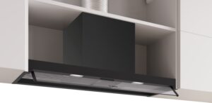 Serie 4, Vgradna napa, 90 cm, prozorno steklo, Matirana črna, DBB95CC60