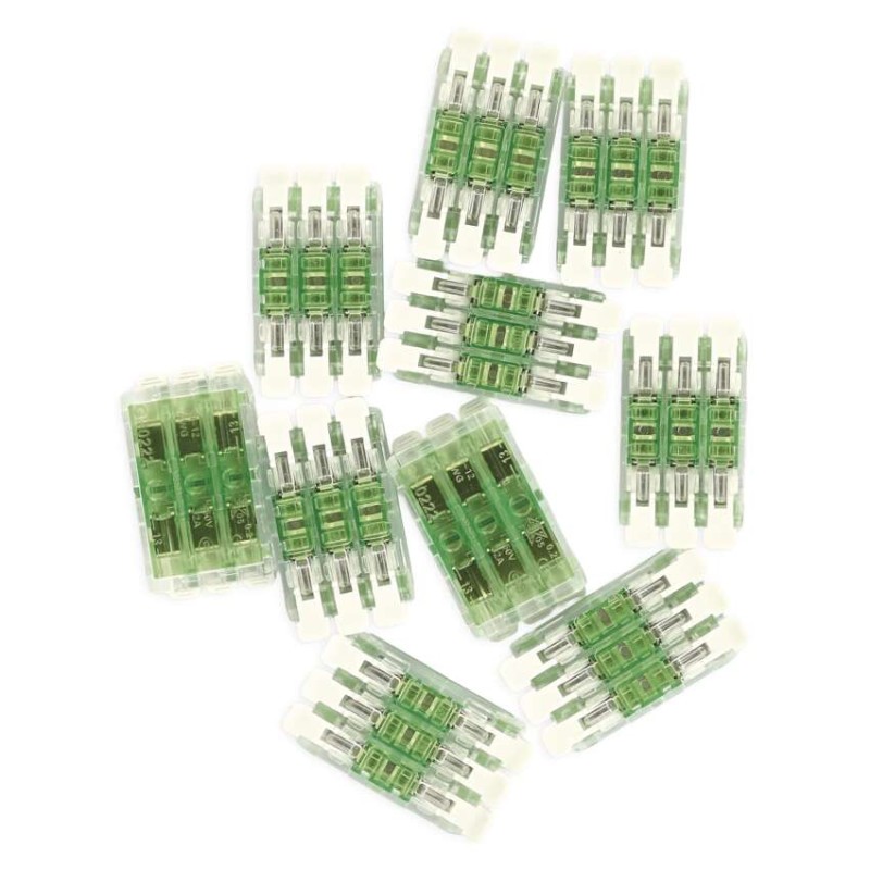 Linijska spojna klema z ročicami 6× 0,2–4 mm2, 10 kos