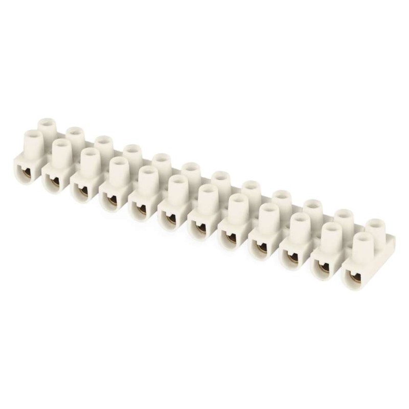 Priključna letvica 2,5–4mm2, bela