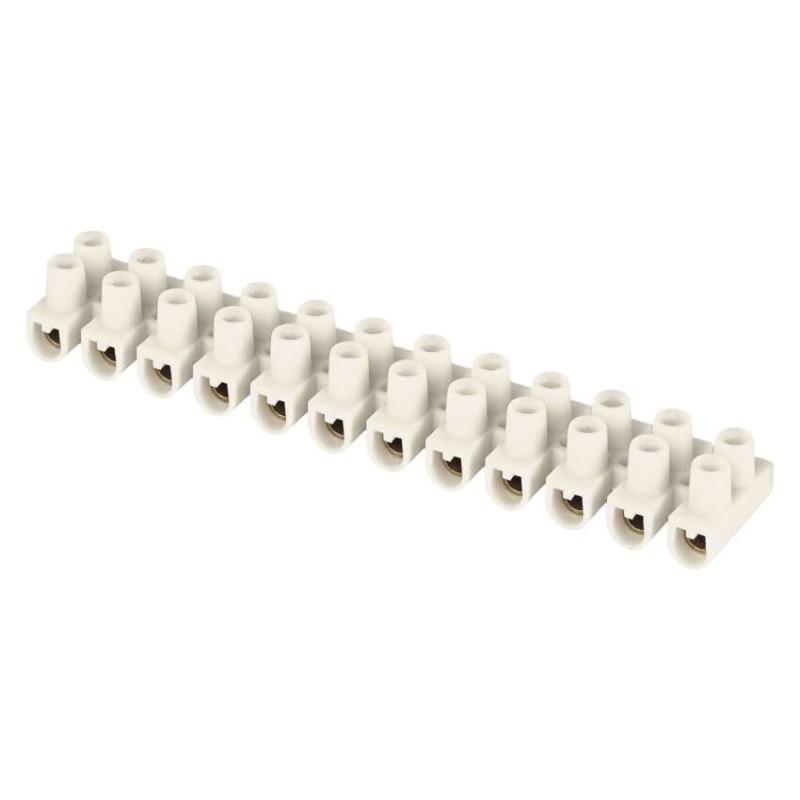 Priključna letvica 2,5–4mm2, bela - slika 2