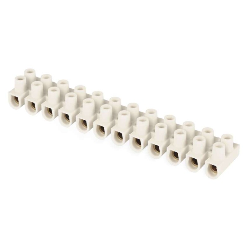 Priključna letvica 6–10 mm2, bela