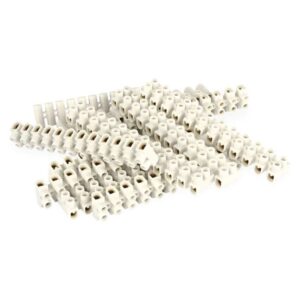 Priključna letvica 4–6mm2, bela, 10 kos
