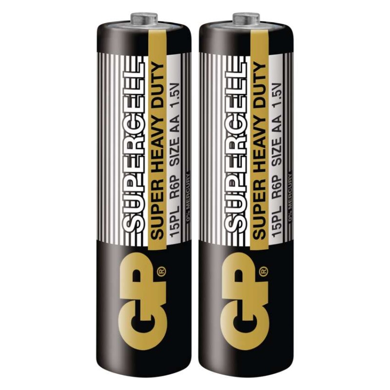 Baterija GP SUPERCELL cink-ogljikova R6 AA 2 folija - slika 2