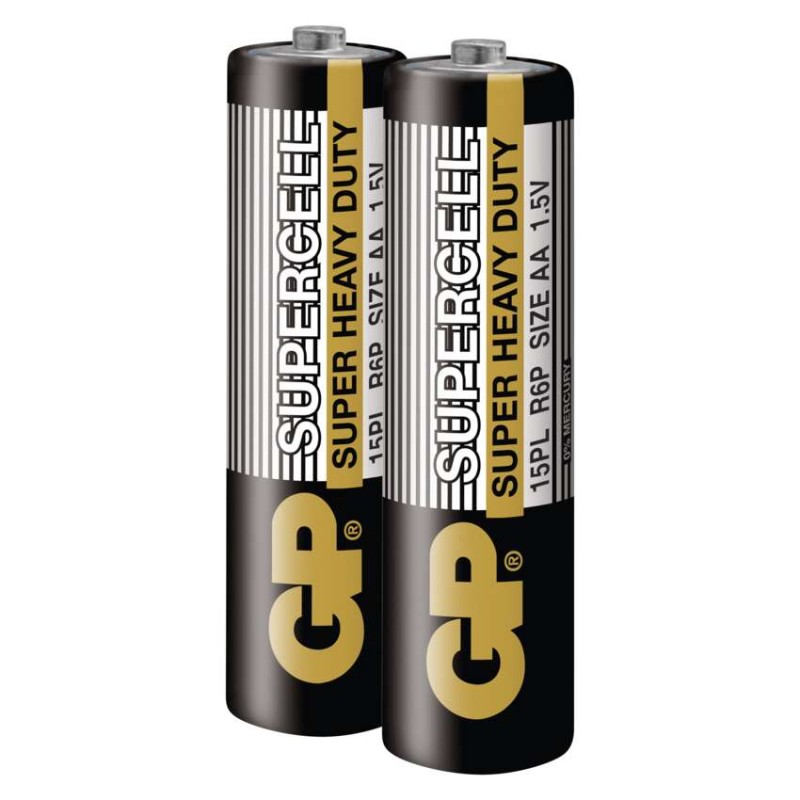 Baterija GP SUPERCELL cink-ogljikova R6 AA 2 folija - slika 3