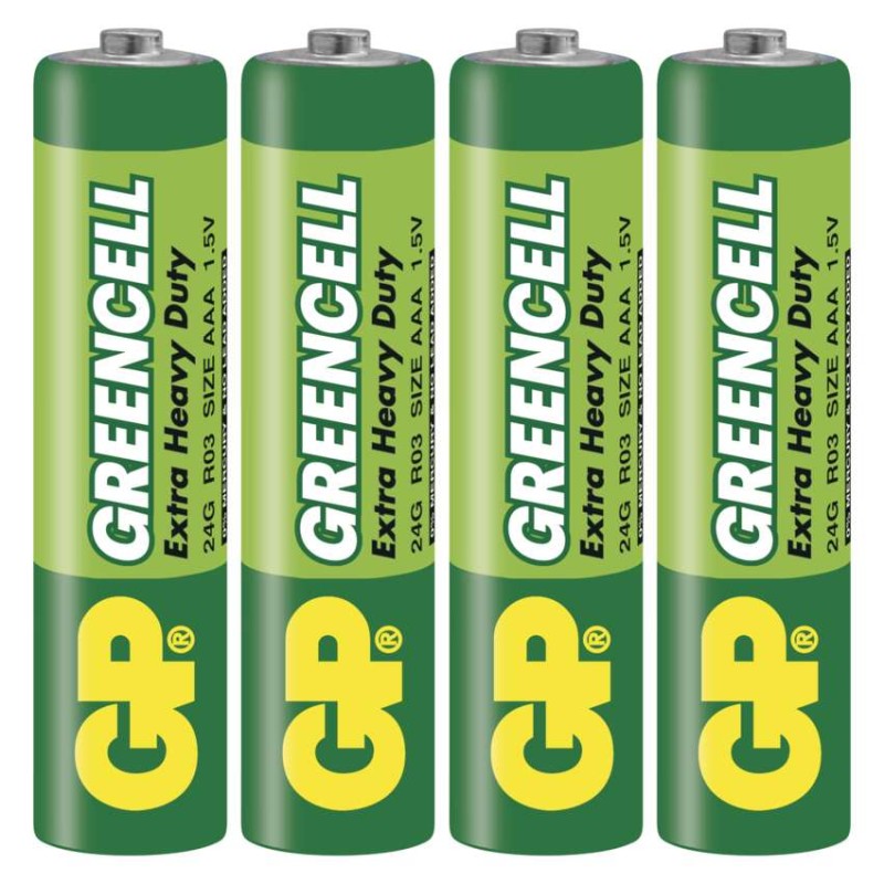 Baterija GP GREENCELL cink-kloridna R03 AAA 4 folija - slika 2