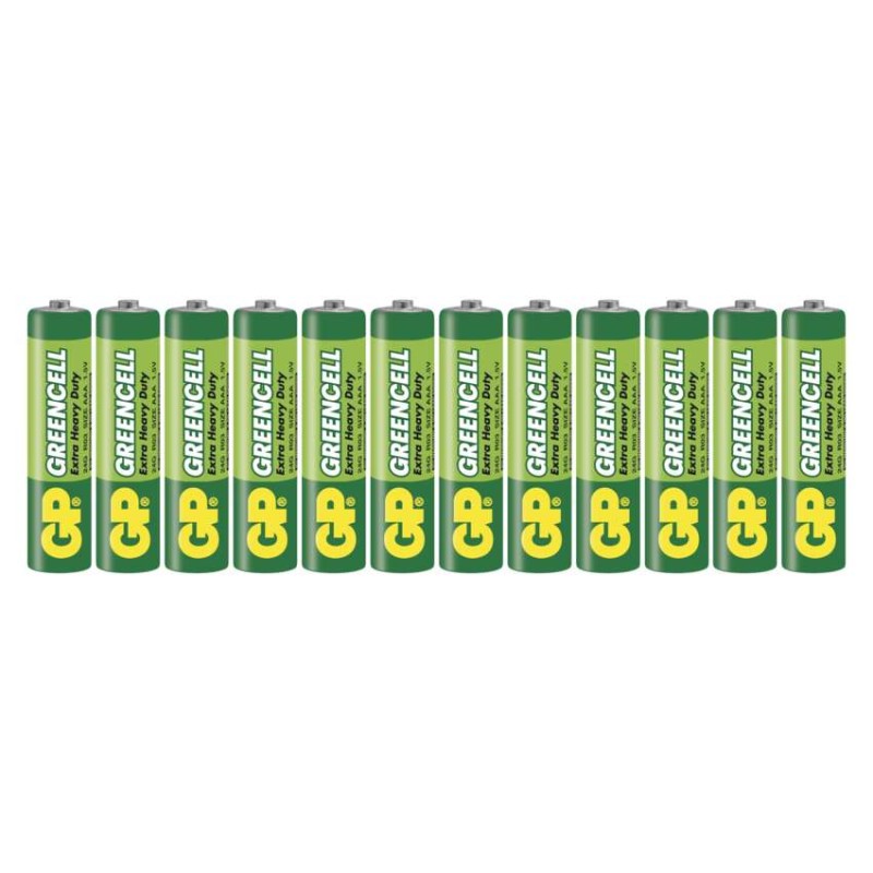 Baterija GP GREENCELL cink-kloridna R03 AAA 12 folija - slika 2