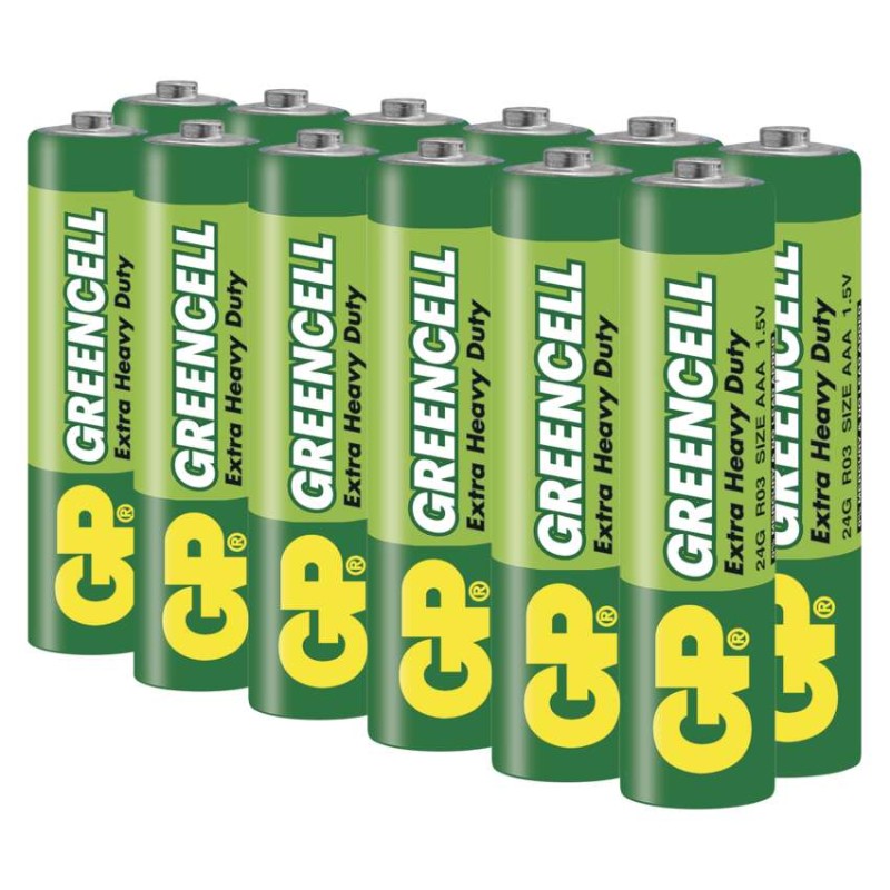 Baterija GP GREENCELL cink-kloridna R03 AAA 12 folija - slika 3
