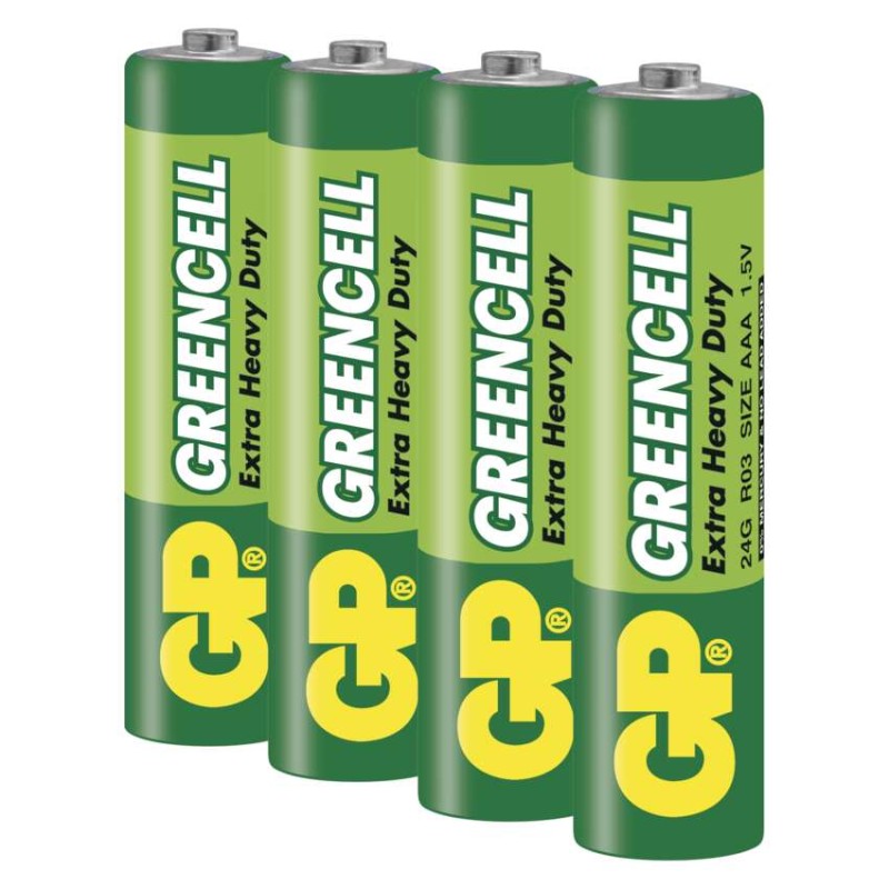 Baterija GP GREENCELL cink-kloridna R03 AAA 4 blister - slika 3