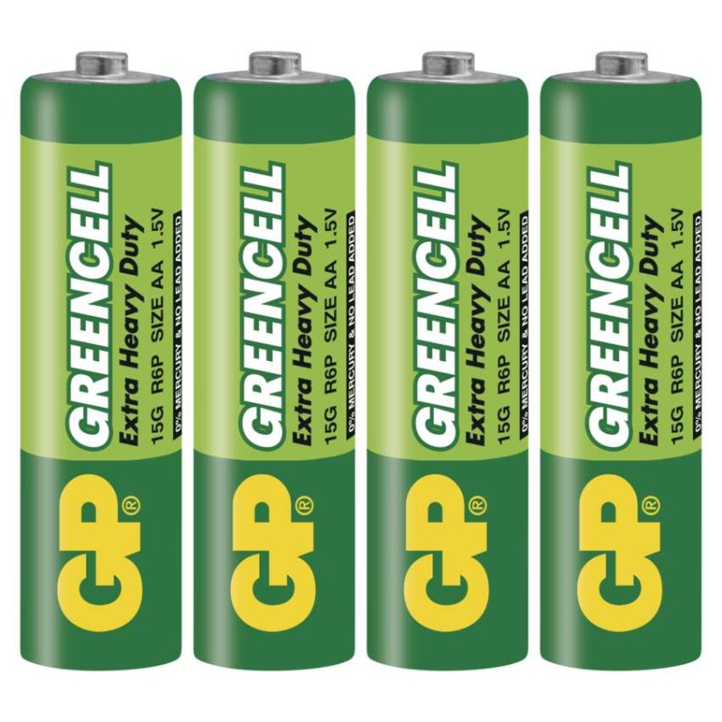 Baterija GP GREENCELL cink-kloridna R6 AA 4 folija - slika 2