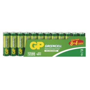 Baterija GP GREENCELL cink-kloridna R6 AA 12 folija