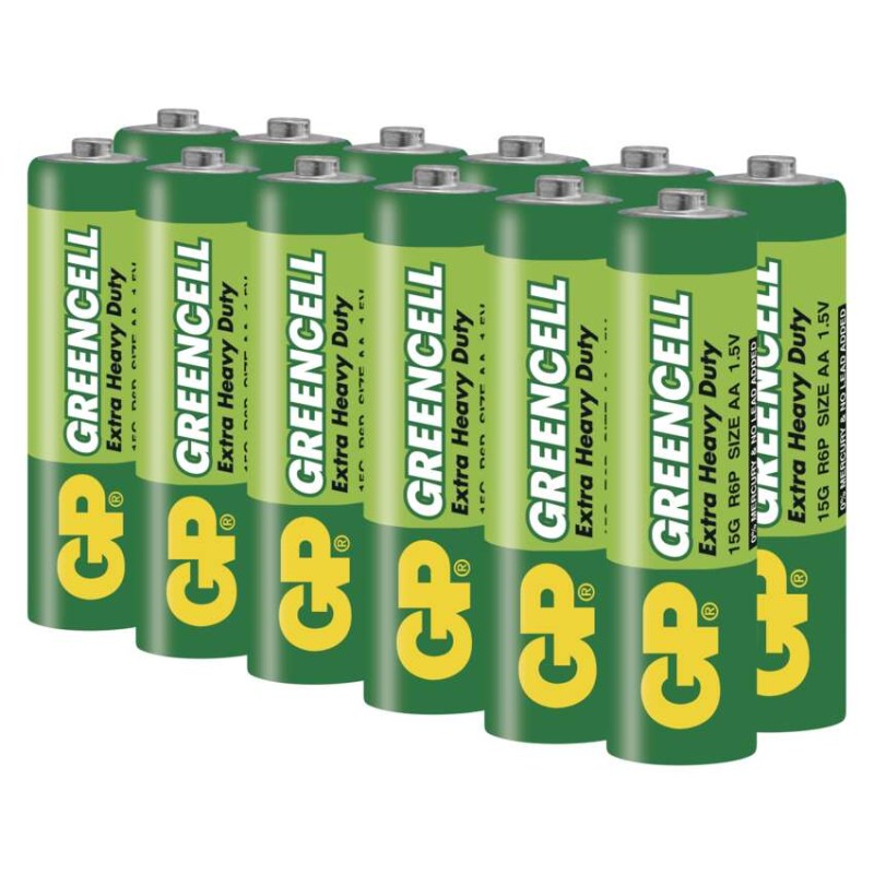 Baterija GP GREENCELL cink-kloridna R6 AA 12 folija - slika 3