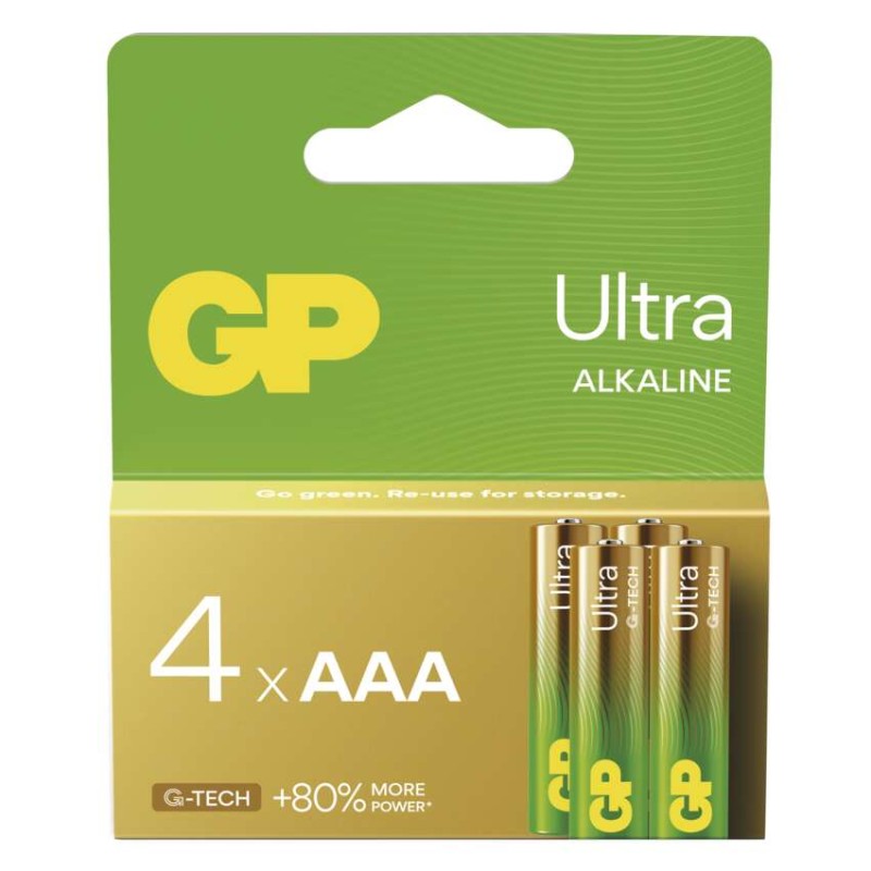 Baterija GP ULTRA alkalna LR03 AAA 4 kos