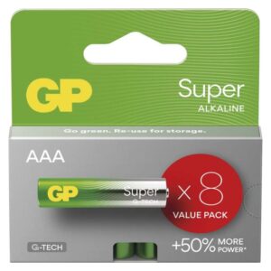 Baterija GP SUPER alkalna LR03 AAA 8 kos