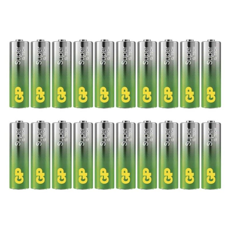 Baterija GP SUPER alkalna LR6 AA 20 folija - slika 3