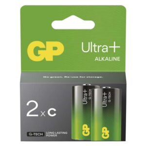 Baterija GP ULTRA PLUS alkalna LR14 C 2 kos