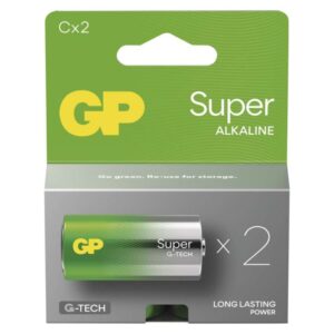 Baterija GP SUPER alkalna LR14 C 2 kos