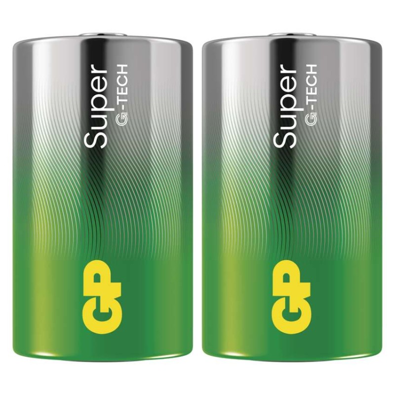 Baterija GP SUPER alkalna LR20 D 2 folija