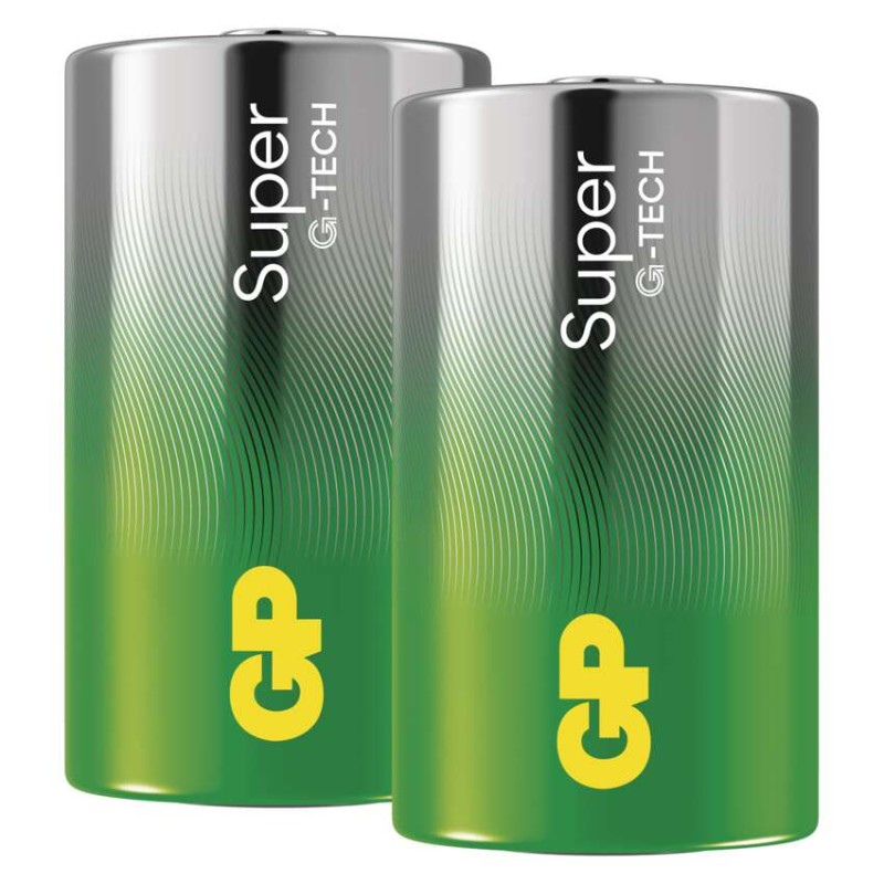 Baterija GP SUPER alkalna LR20 D 2 folija - slika 3