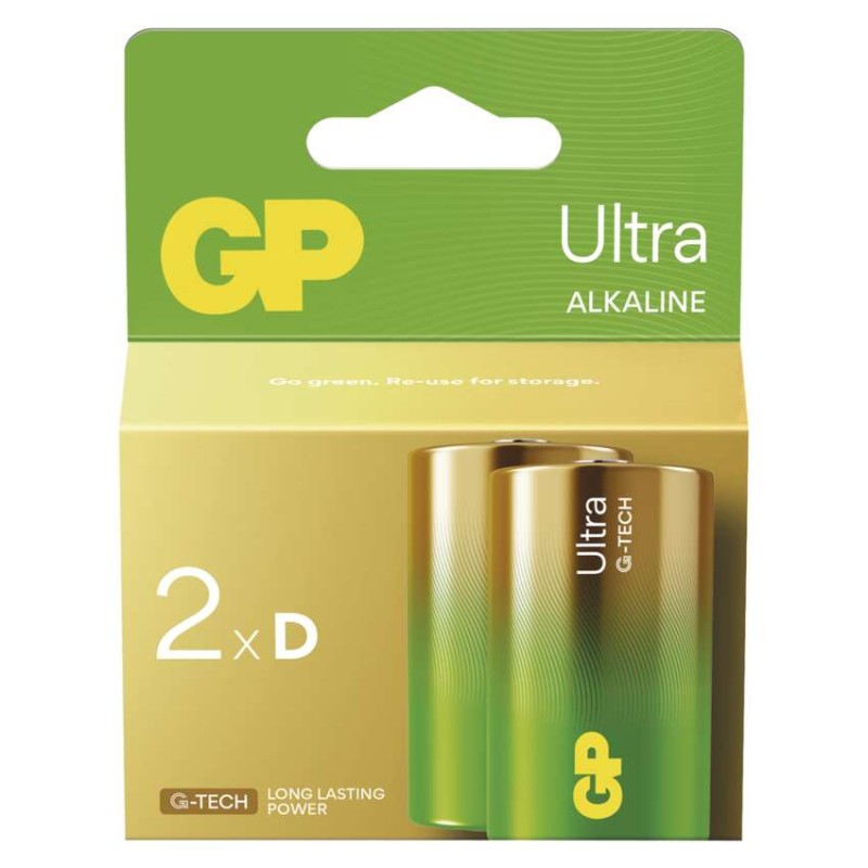 Baterija GP ULTRA alkalna LR20 D 2 kos
