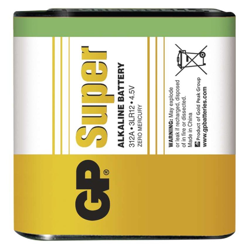 Baterija GP SUPER alkalna 3LR12 4,5V 1 folija - slika 2