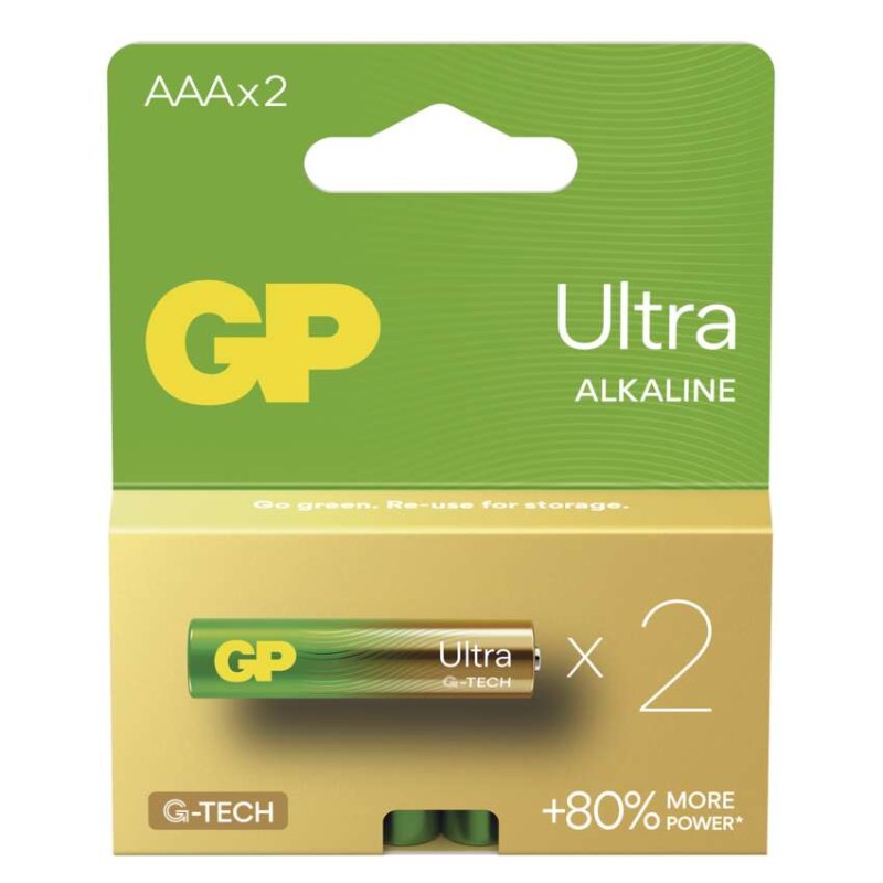 Baterija GP ULTRA alkalna LR03 AAA 2 kos