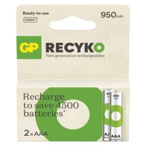 Polnilna baterija GP ReCyko 950 mAh HR03 (AAA) 2kos