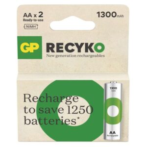 Polnilna baterija GP ReCyko 1300 mAh HR6 (AA) 2kos