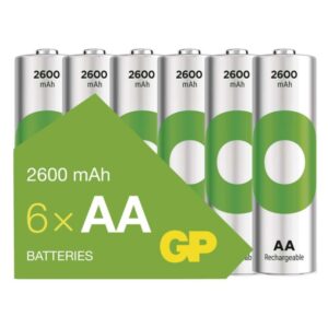 Polnilna baterija GP ReCyko 2600 mAh HR6 (AA) 6kos