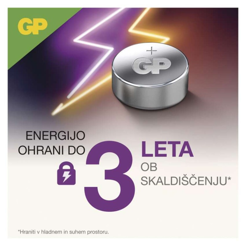 Baterija GP Ultra Plus gumbna alkalna LR44 A76F 5 blister - slika 3