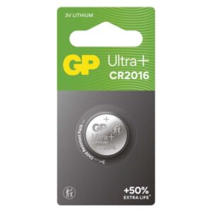 Litijeva gumbasta baterija GP Ultra Plus CR2016, 1 kos