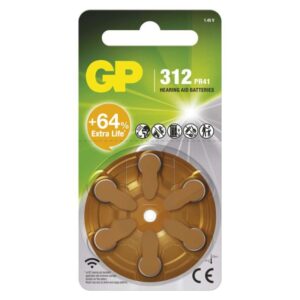 Baterija GP za slušne aparate ZA312