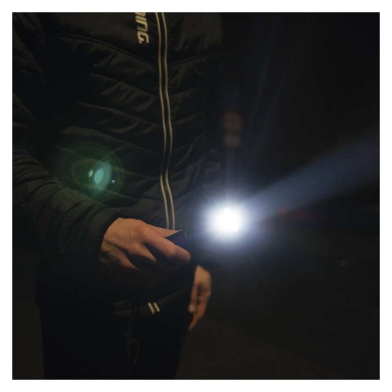 Ročna LED svetilka, 500 lm, 4× AAA, fokus, kovinska - slika 2