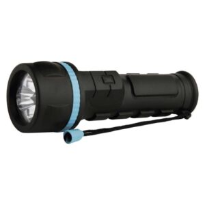 Ročna LED svetilka gumijasta 3 LED, 20 lm, 2×D