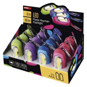 LED obesek/svetilka COB, 30 lm, 2× AAA, 12 kos, display box