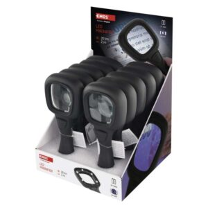Ročna lupa z LED/UV osvetlitvijo, 10 kosov, škatla