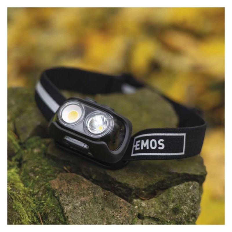 Naglavna polnilna COB LED svetilka P3542, 500lm, 130m, Li-pol 1200mAh - slika 3
