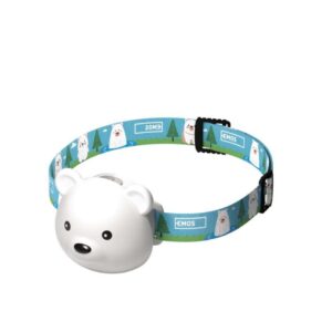 Naglavna polnilna LED svetilka medved, 80 lm, Li-Pol 500 mAh