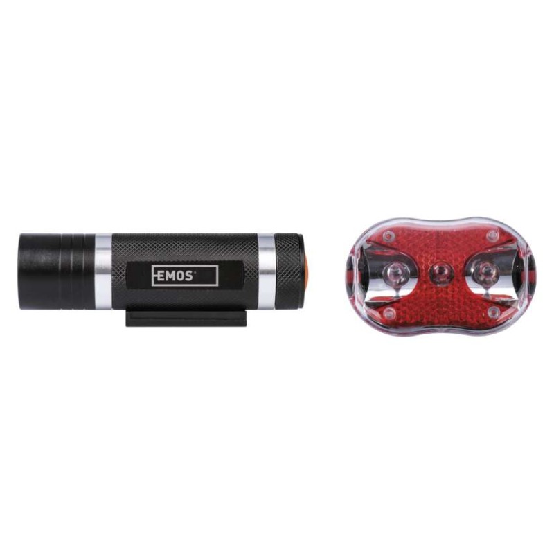 Kolesarska LED svetilka SET, 150 lm, 5× AAA, sprednja+zadnja - slika 3