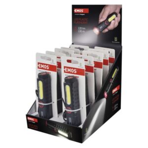 LED polnilna plastična svetilka P4720, 120 lm, 10 KOSOV, display box