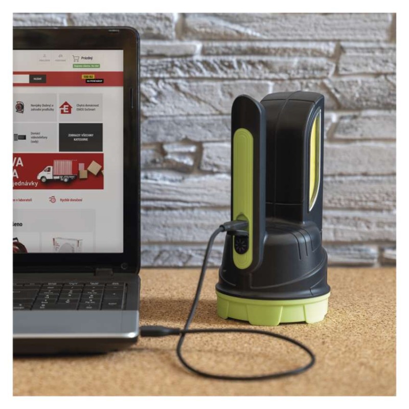 Polnilna LED delovna svetilka 210 lm LED, 1 800 mAh - slika 3